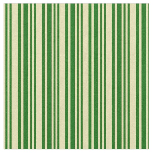 Tan and Dark Green Pattern Stof (Close Up)