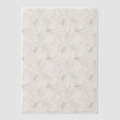 Tan and White Feathers Vellum Overlay Vellum Uitnodigingen (Voorkant)