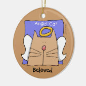 Tan Angel Cat Personaliseren Keramisch Ornament (Links)