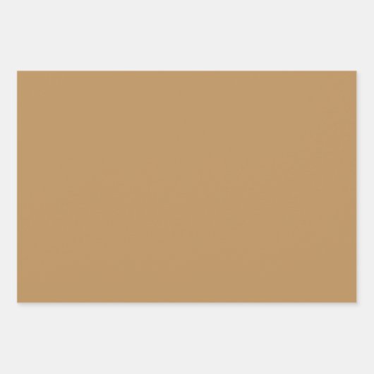 Tan Arabesque Pattern Gift Wrapping Paper (Voorkant 3)