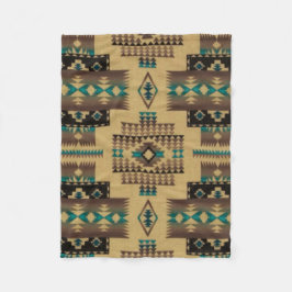 TAN Aztec afdrukken Fleece Deken