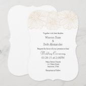 Tan Beige Mood Flower - Nouvelles invitations de m (Devant / Derrière)