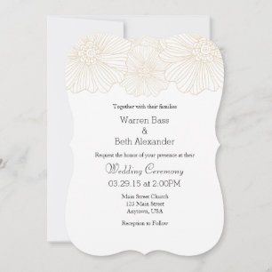 Tan Beige Mood Flower - Nouvelles invitations de m