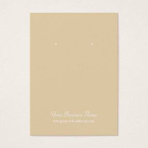 Tan Beige Plain Simple Carte personnalisée