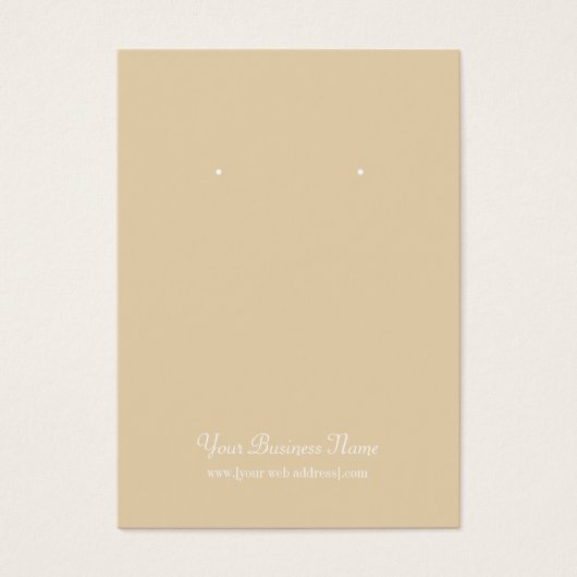 Tan Beige Plain Simple Carte personnalisée (Devant)