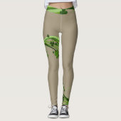 Tan Beige St Patrick's Day Leggings Patrick Pants (Devant)
