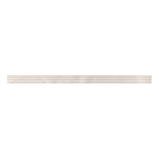 Tan Beige Stripe Ribbon Lint (Voorkant)