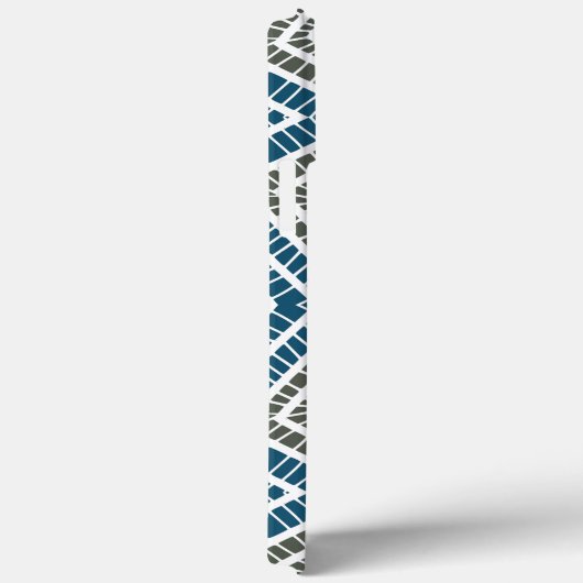 tan blauwe groene Afrikaanse Tribal Mud Cloth Case-Mate iPhone Case (Achterkant / Rechts)