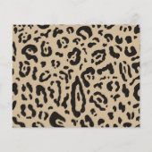 Tan Brown & Black Cheetah Leopard Save the Date (Achterkant)