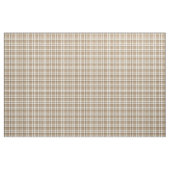 Tan Brown clair et tissu de plaid blanc (Yard)