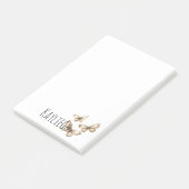 Tan Brown Cream Butterflies Post-it® Notes (Schuin)