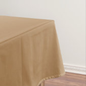 Tan Brown en Cream Elegant Monogram Tafelkleed (Voorbeeld)