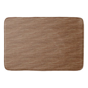 Tan Brown Natural Oak Wood Grain look Badmat