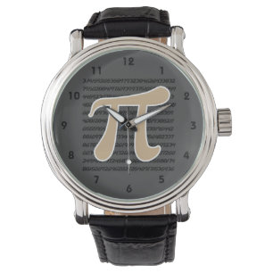 Tan Brown Pi-symbool Horloge