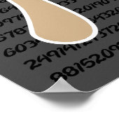 Tan Brown Pi-symbool Poster (Hoek)