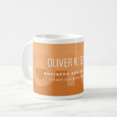 Tan Brownish Nom professionnel Cafe Mug (Devant gauche)