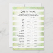 Tan Bunny Green raadt de Kaart van het spel (Voorkant)