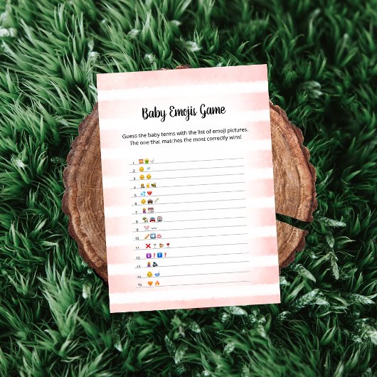 Tan Bunny Pink Baby Emoji Carte de jeu photo