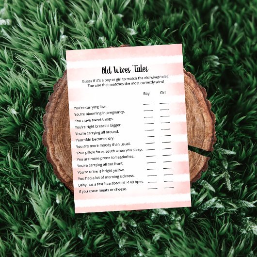 Tan Bunny Pink Old Wives Tales Carte