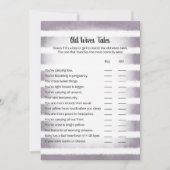 Tan Bunny Purple Old Wives Tales Carte de jeu (Devant)