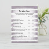 Tan Bunny Purple Old Wives Tales Carte de jeu (Debout devant)