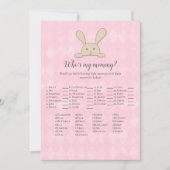 Tan Bunny Rabbit Pink, mijn mammiespel Kaart (Voorkant)