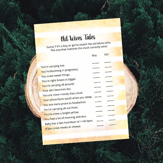 Tan Bunny Yellow Old Wives Tales Carte