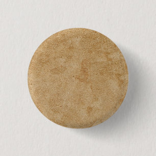 Tan Chamois Faux Leather Ronde Button 3,2 Cm
