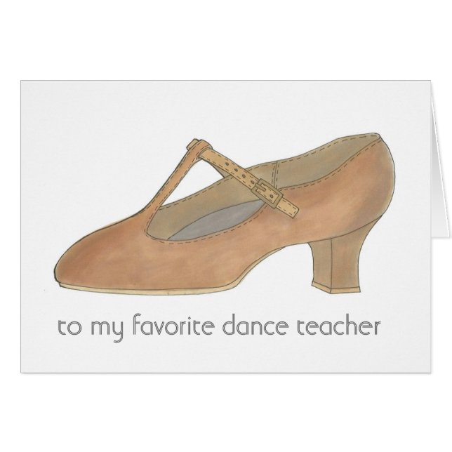 Tan Character Chaussure Favori Dance Enseignant (Devant horizontal)
