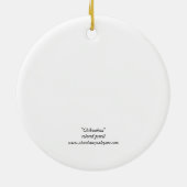 Tan Chihuahua Dog Art Ornament (Achterkant)