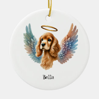 Tan Cocker Spaniel Memorial Pet Design Keramisch Ornament