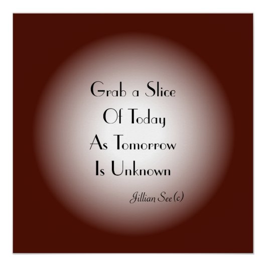 Tan Cream met Moon Effect> Citeert Poster Perfect Poster (Voorkant)