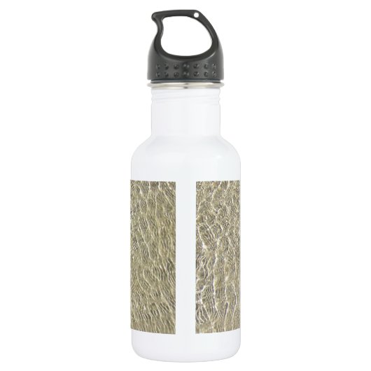 Tan Crocodile Leather Pattern Waterfles (Achterkant)