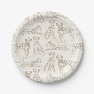 Tan Dalmatian Dogs Papieren Bordje