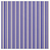Tan & Dark Blue Striped/Lined Pattern Stof (Swatch)