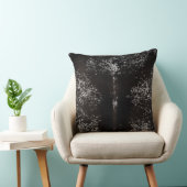 Tan de vache et Motif blanc Imprimer le coussin (Chaise)