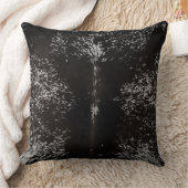 Tan de vache et Motif blanc Imprimer le coussin (Couverture)