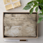 Tan Distress Rustic-Rozen op houtontkoppeling Tissuepapier (Geschenk)