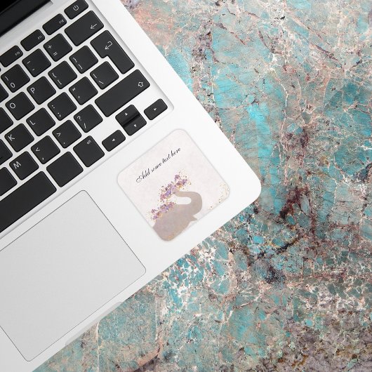 Tan Elephant Dreamweaver Boho Chic Scrapbooking Vierkante Sticker