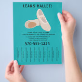 Tan- en Blauwgroen balletdanslangen Flyer (Hand)