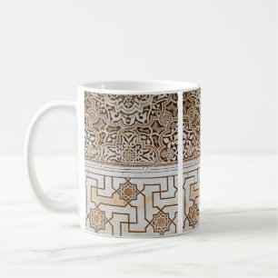 Tan en Cream Arabesque Mozaïek Patroon Koffiemok
