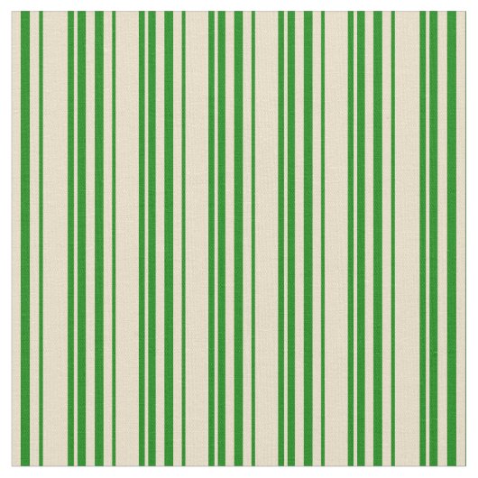 Tan en Green Pattern Stof (Close Up)