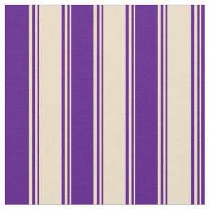 Tan en Indigokleurige lijnen Stof