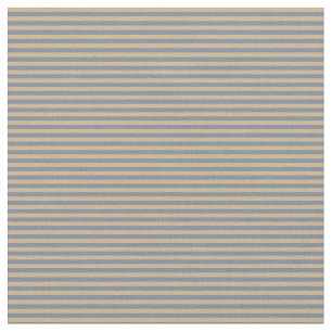 Tan en Light Slate Grey Stripes Pattern Stof