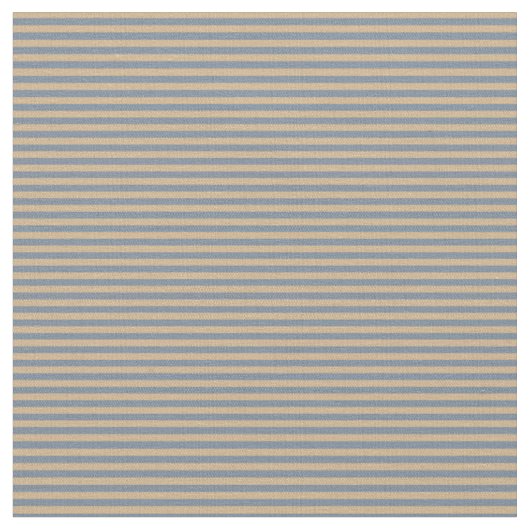 Tan en Light Slate Grey Stripes Pattern Stof (Close Up)