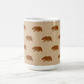 Tan en zadel bruin Grizzly Beer Pattern Koffiemok (Center)