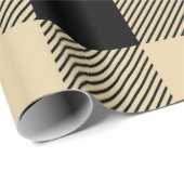  tan en zwarte buffelplaat cadeaupapier (Rol Hoek)