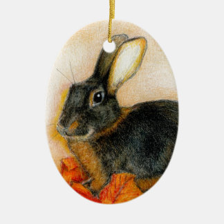 TAN EN ZWARTE KERAMISCH ORNAMENT