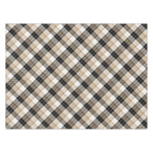 Tan en zwarte vlecht tafelkleed (Voorkant (Horizontaal))