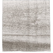 Tan et Brown bois rustique Motif Douche rideau (Devant)